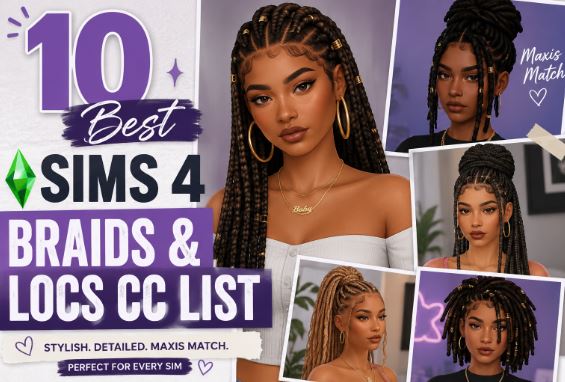 Sims 4 Braids & Locs CC