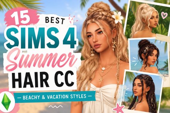 Sims 4 Summer Hair CC