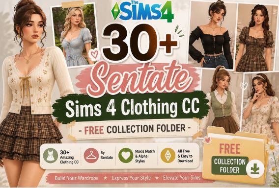 Sentate Sims 4 Clothing CC
