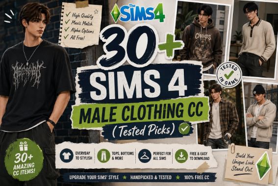 Sims 4 Male Clothing CC