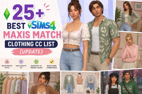 Sims 4 Maxis Match Clothing CC